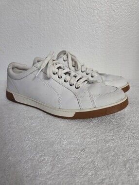 Cole Haan Men’s White Leather Sneakers Size 11.5 Tennis Shoes
